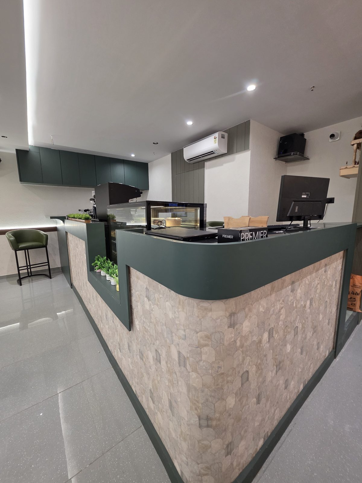 Coffee counter at Fanus Cafe